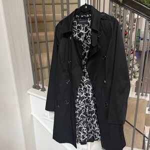 Banana Republic Black Trench Coat